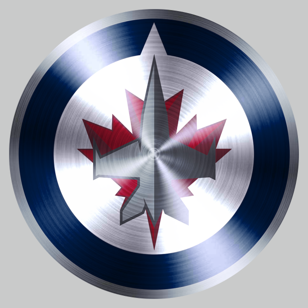 Winnipeg Jets Stainless steel logo iron on paper